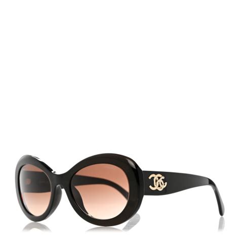 CHANEL Acetate Oval CC Sunglasses 5469